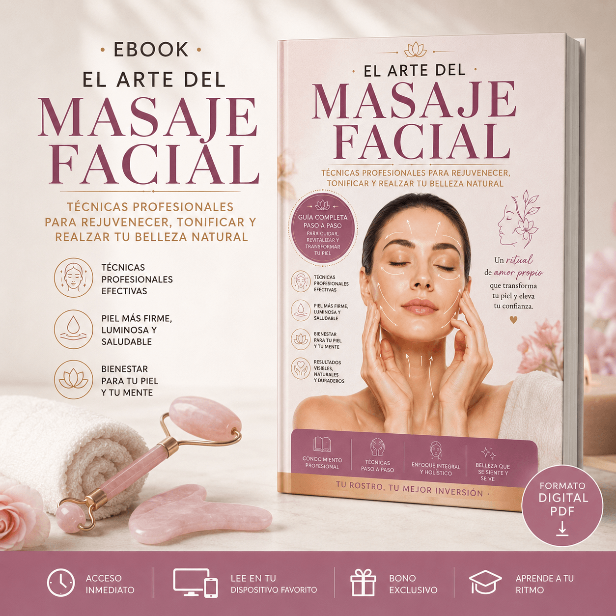 El arte del masaje facial
