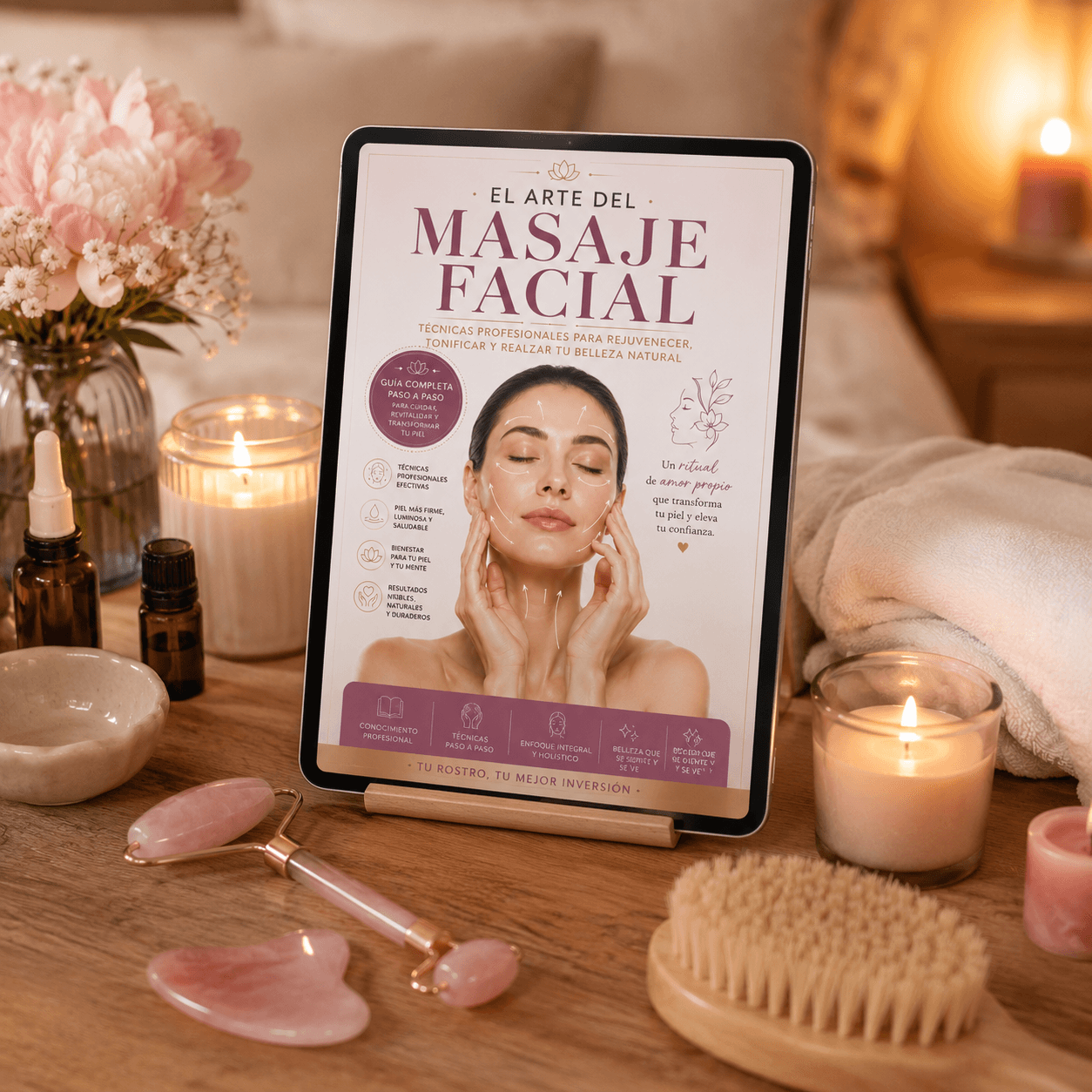 El arte del masaje facial